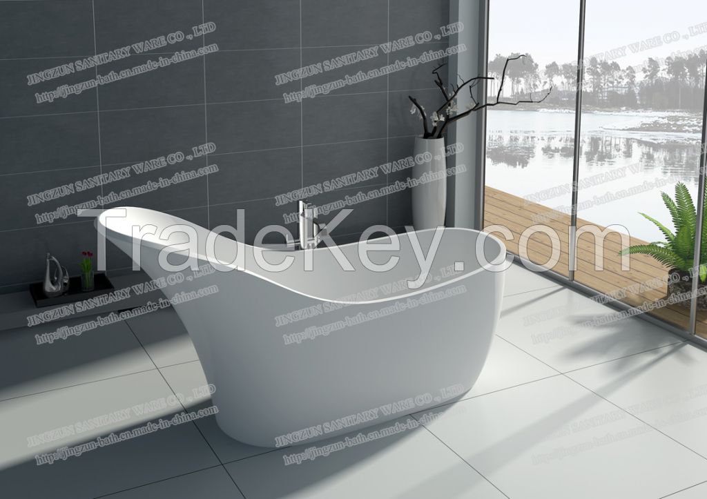 8613-Modern Freestanding  Resin Stone Bathtub Artificial Stone Bathtub-JINGZUN.jpg