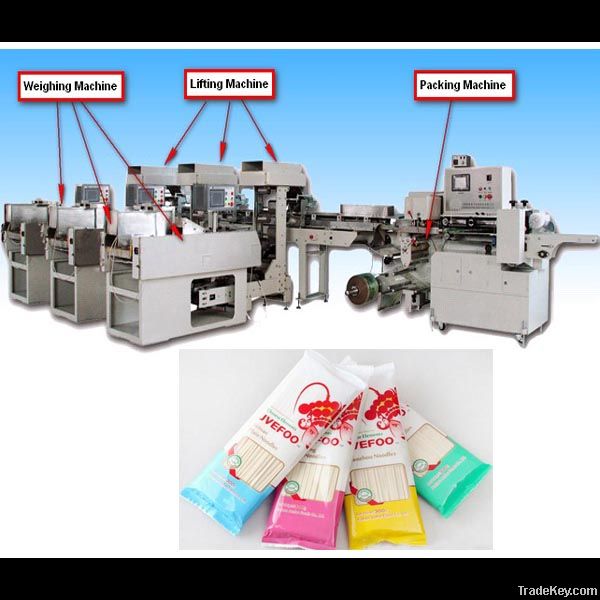 automatic spaghetti noodle weighing packing machine