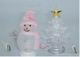 Brand New USB Powered LED Snowman / Christmas Tree