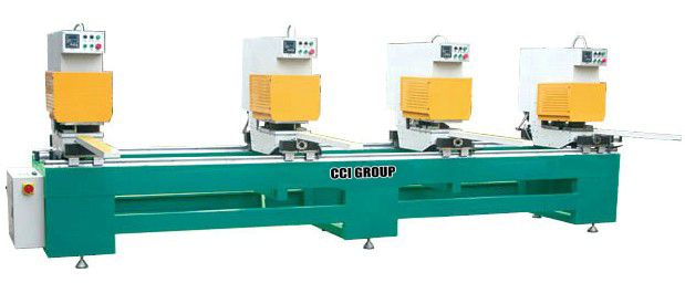 Four Heads Seamless Window Welding Machine for Color PVC Profile