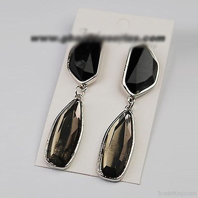 Black Gemstone Earrings