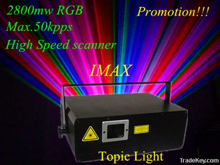 Special offer for Full color IMAX 2.8W Stage RGB laser projector