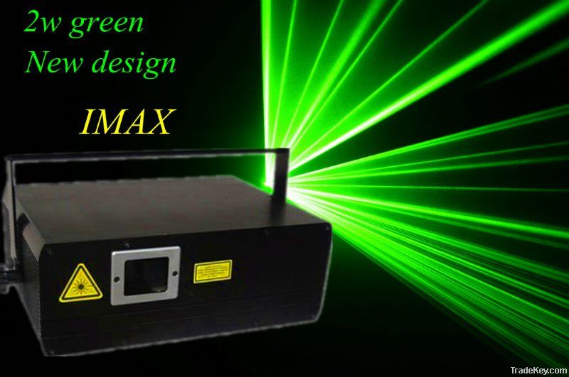 2012 New design IMAX 2w green laser projector