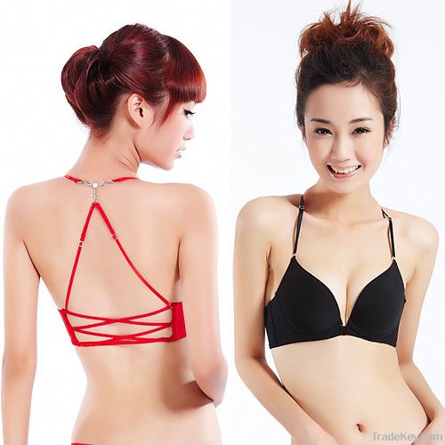 Back Design Strap Seamless Embroidery Front Closure Sexy Bra and T Bac By CHINA  MAISUN INDUSTRY LIMITED