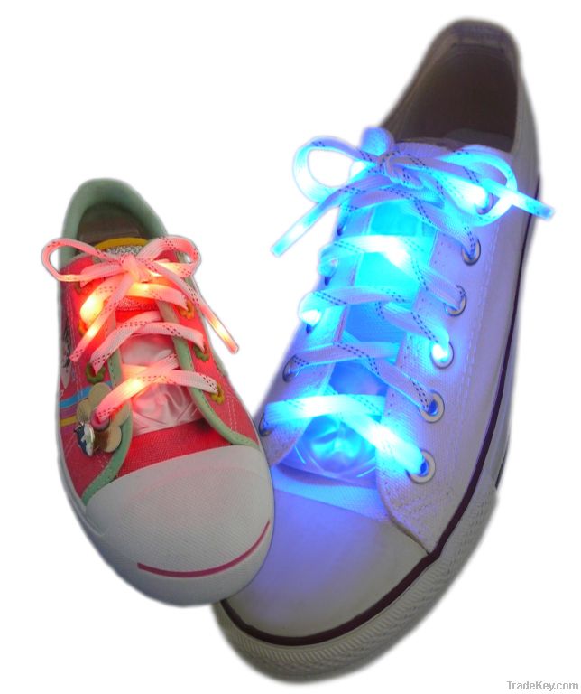 Led flashing shoelace