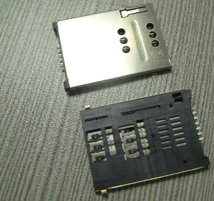 6p SIM card sockets for pcb board , TF card sockets
