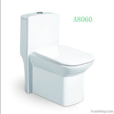 Ceramic one piece toilet