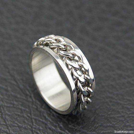 Men&#039;s unique fashion titanium rings for engagement