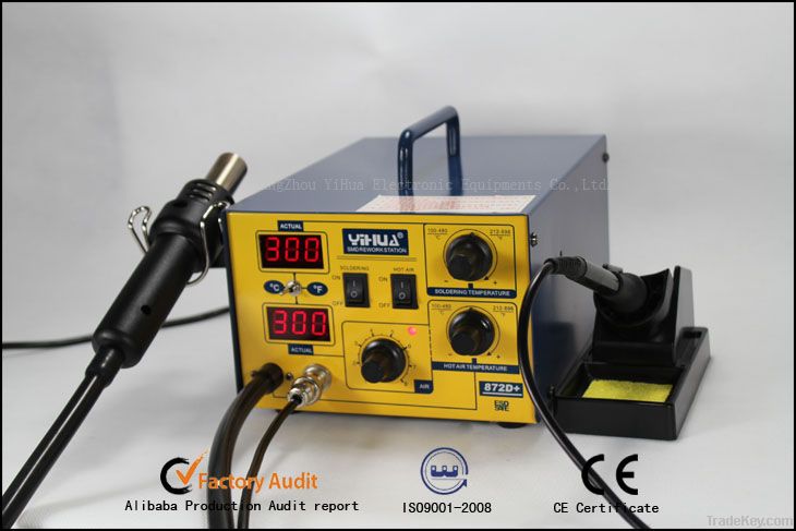 2 in 1 SMD hot air Rework Station YIHUA 872D+