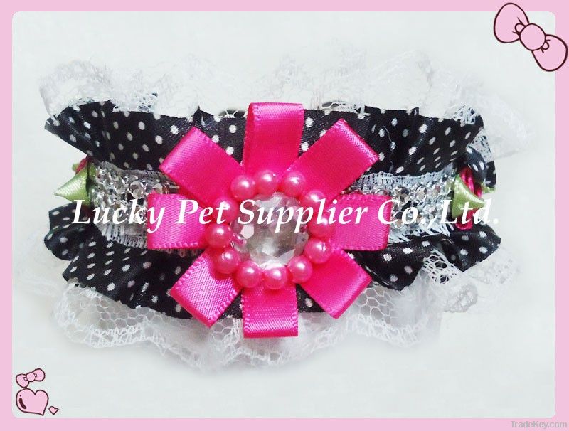 high quality dog collar lace pet collars