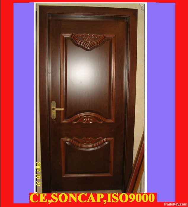 Solid wooden door with CE