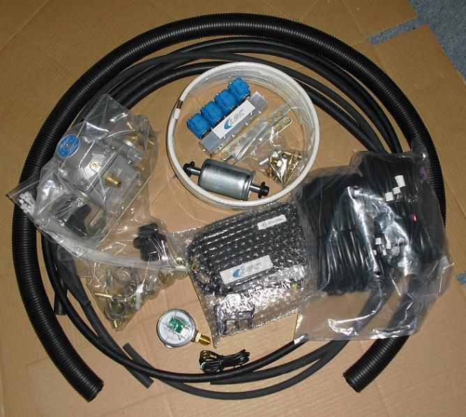 CNG Sequential Injection System Conversion Kits for 4 cylinder Engine