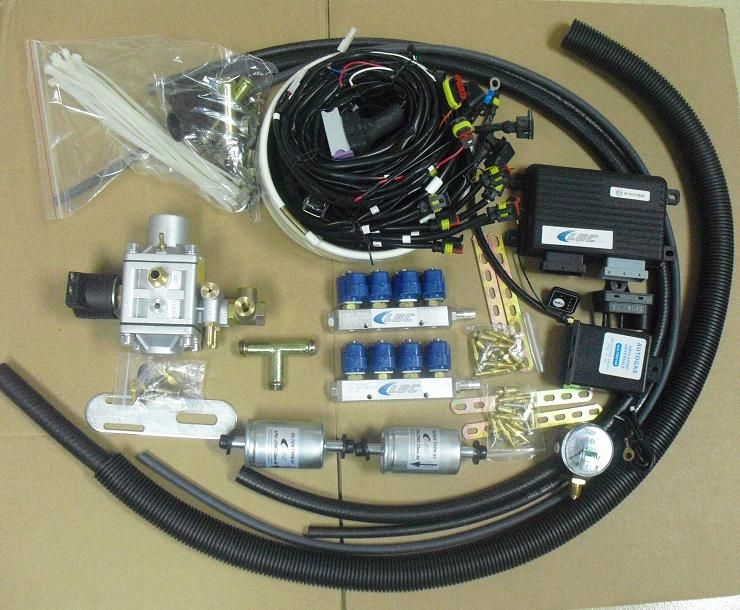 CNG Sequential Injection System Conversion Kits for 8 cylinder Engine