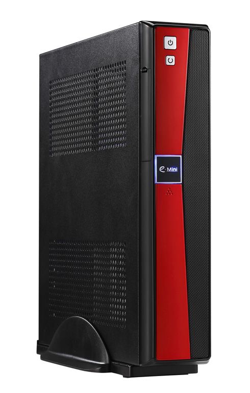 Realan Durable slim Computer case E-2020(B), With a full height PCI port