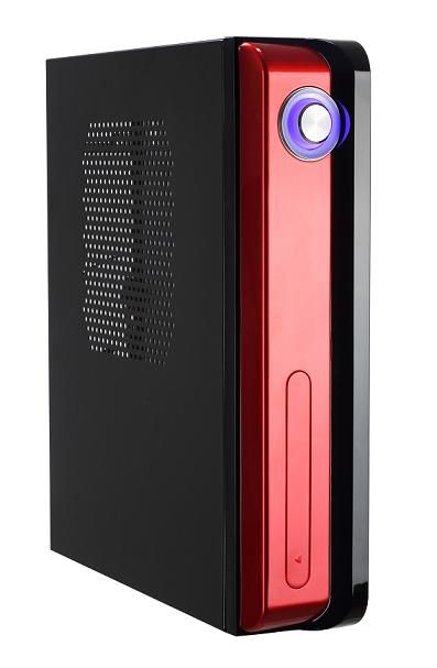 Realan mini ITX case T02, with high power PUS, (Red,sivler, balck)