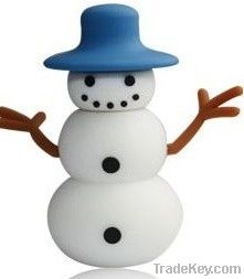 Snowman Christmas gift USB flash drives