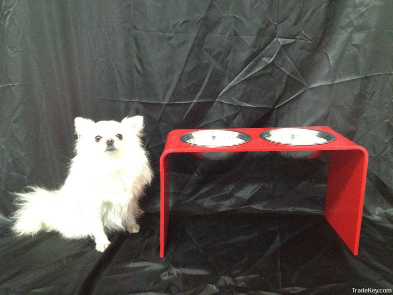 acrylic pet feeder