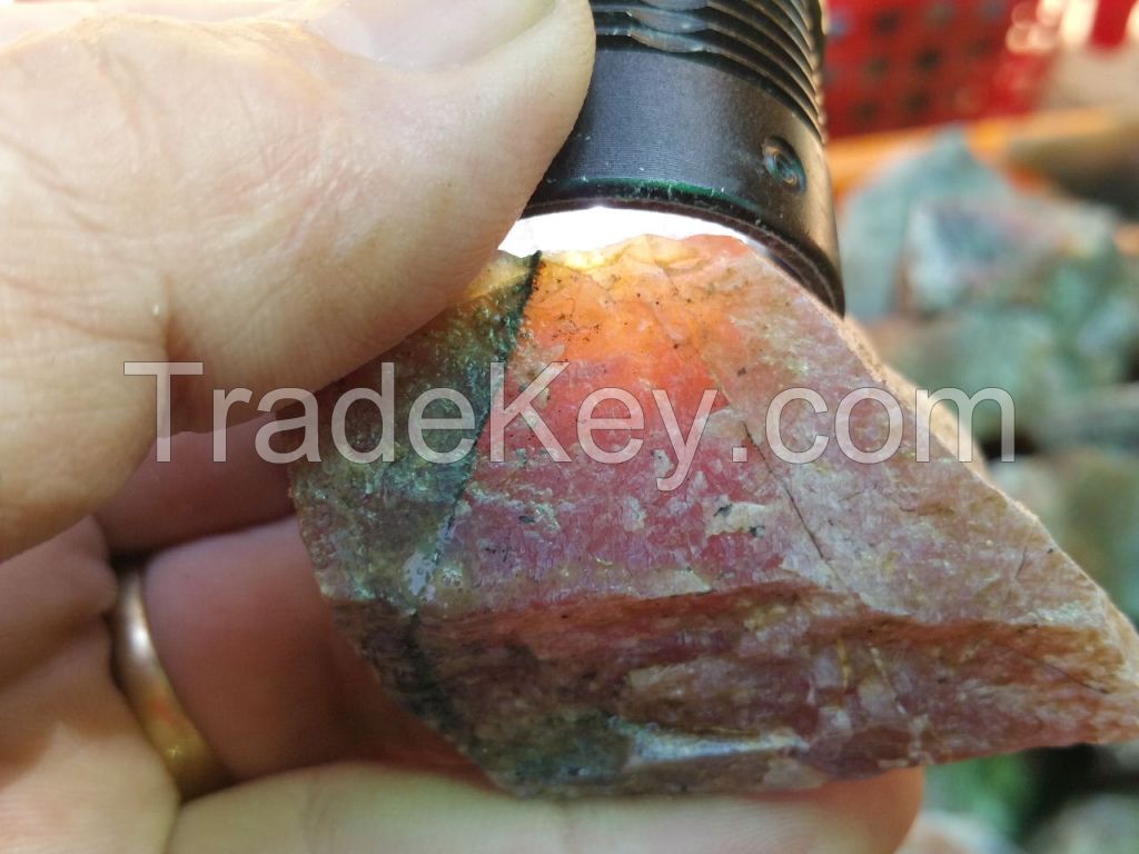 Transvaal Jade Grossular Garnet transparent pink