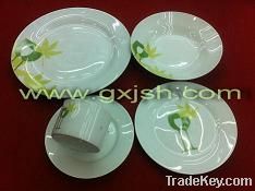 20-piece Porcelain Dinner Set with Decals