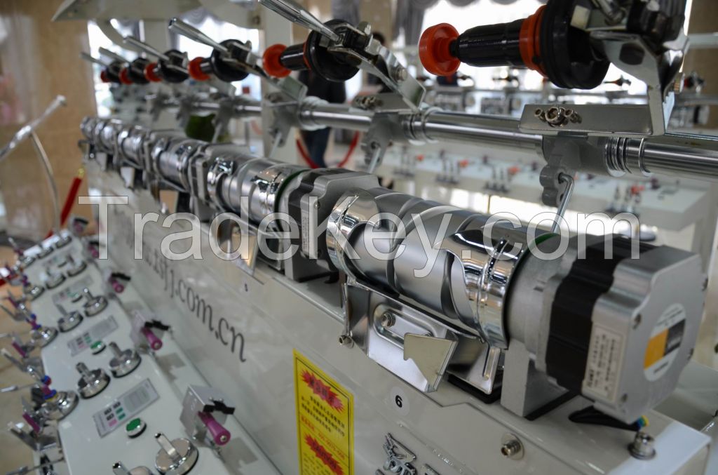 Double waxing yarn rewinding machine