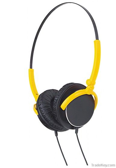 Techwise high class multimedia folded metallic stereo headphone