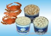 Pasteurized crab meat or swimming crab meat in cans