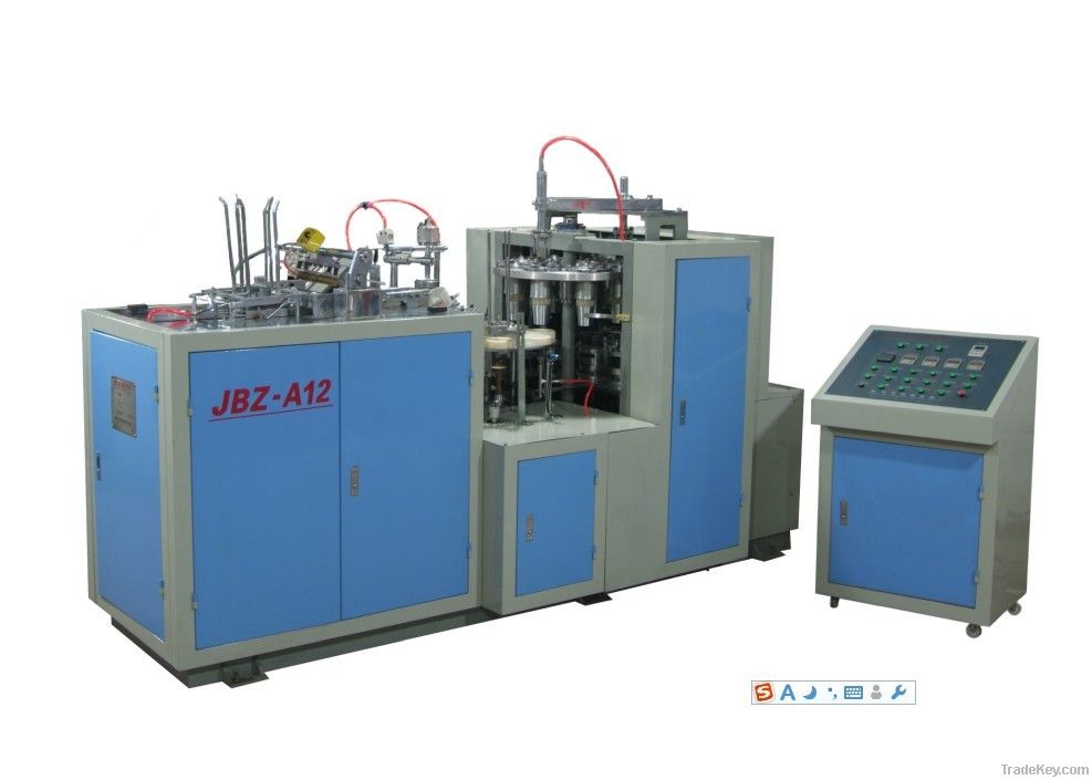 Paper cup forming machine