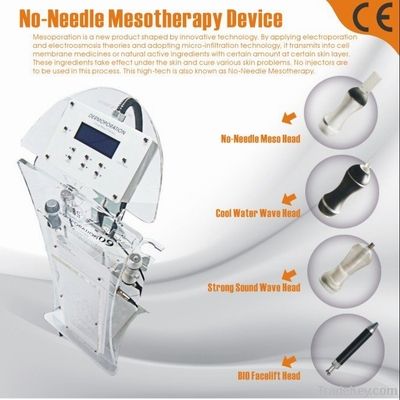No Needle Mesotherapy electroporation electrodialysis skin machine