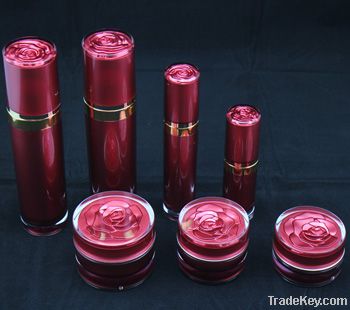 elegant acrylic bottle  &jars /blooming rose collection