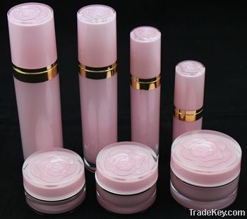 elegant acrylic bottle  &jars /blooming rose collection