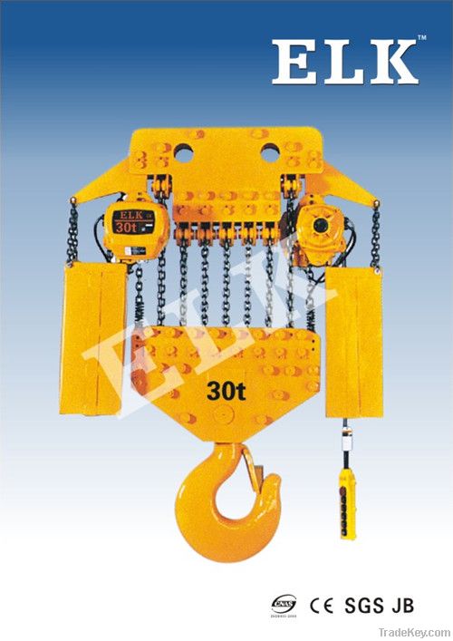 30tons Electric Chain Hoist with Electric Trolley