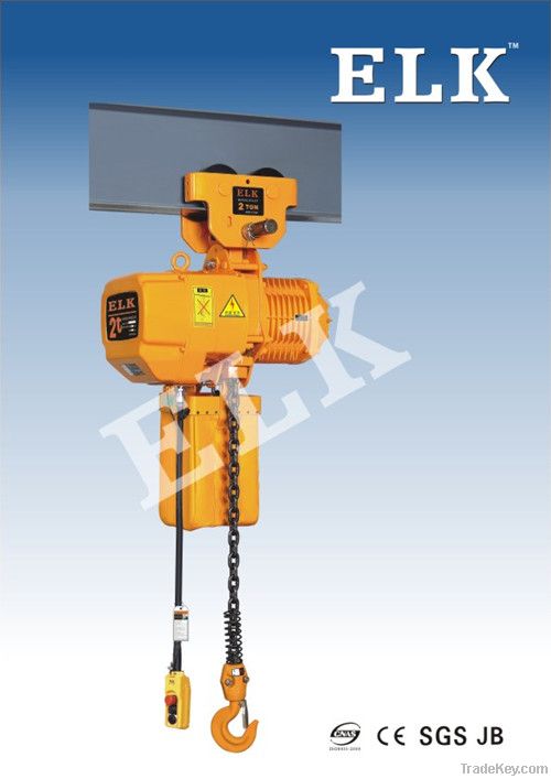 1ton Electric Chain Hoist with Manual Trolley