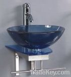 Tempered glass basin