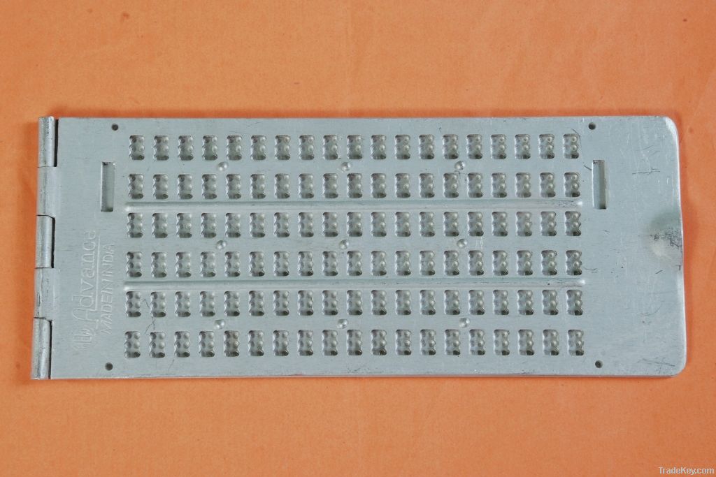 6Line 19 Cells Pocket Braille Writing Frame