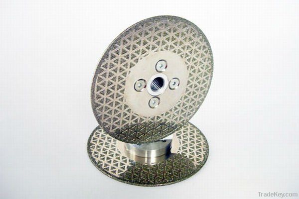 Electroplated diamond cutting disc