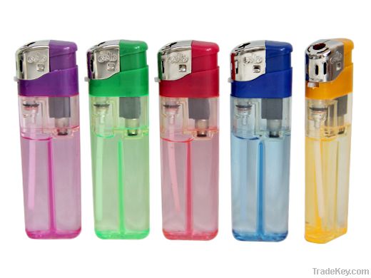 electronic lighter with five transparent color