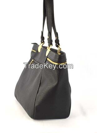 2015 New Arrival Locked Handle with Side Zipper Tota Handbag