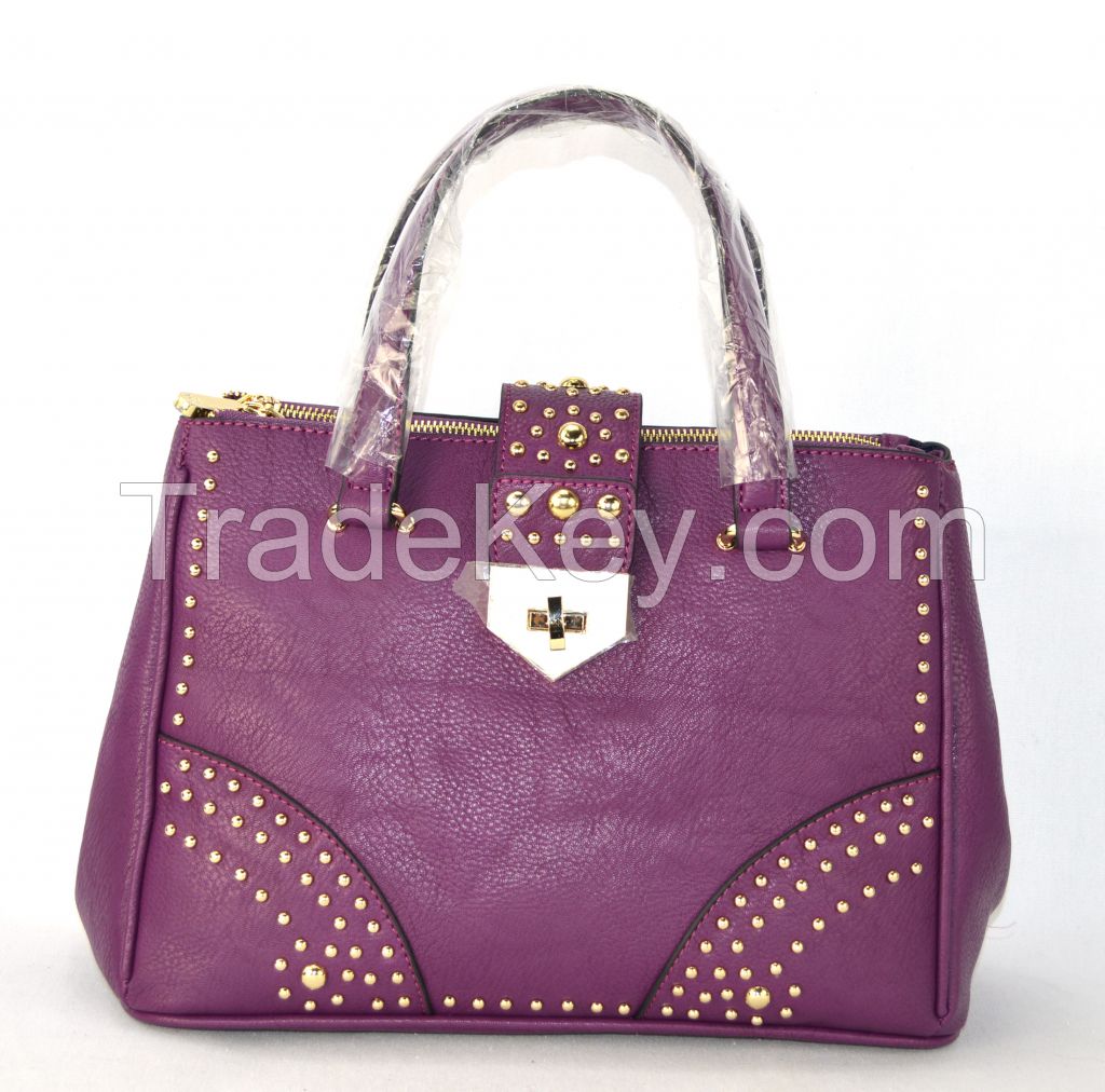 2015 New Arrival Studs Designer Leather Fashion Handbags (ZX101)