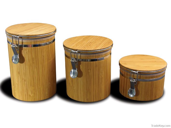 Bamboo canister