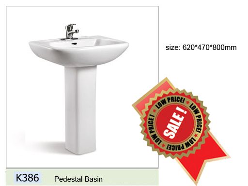 Pedestal basin on sales promotion