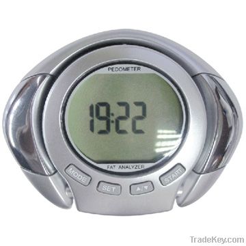 Pedometer with Fat Analyzer