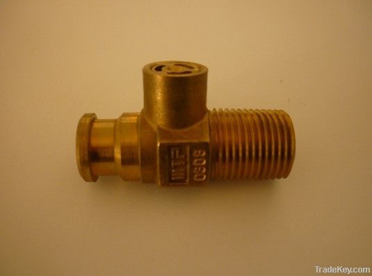 Brass gas valve