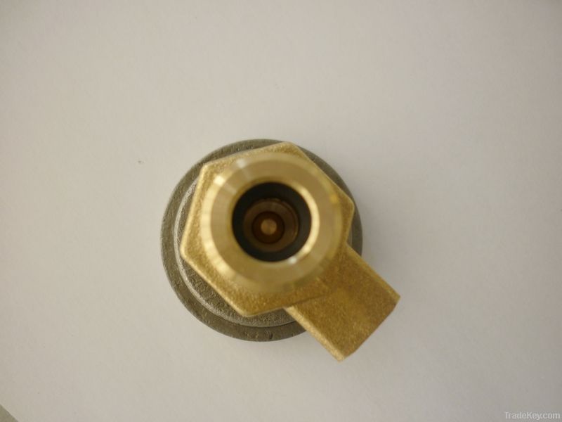 Brass gas valve