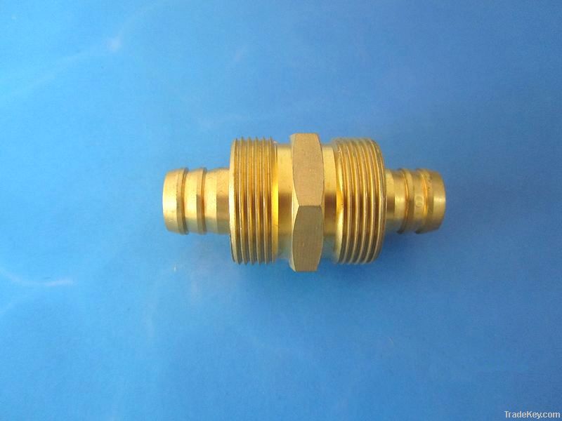 Brass fitting for solar connection