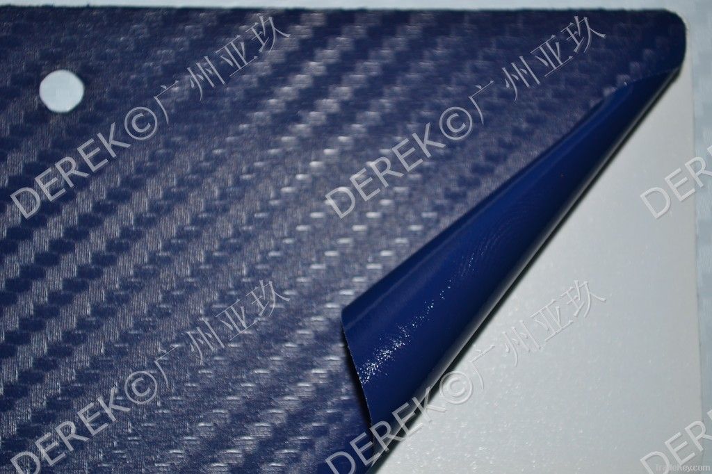 2011 TOP Quality!3D carbon fiber vinyl sticker QD1105 Blue - TR1