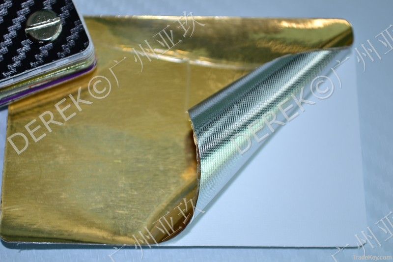 HOT SELL!!! DQ8102 PVC Gold metalized stretch film