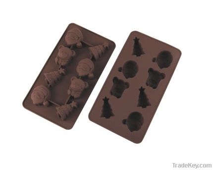 6 Cavities Silicone Chocolate Mold (X'mas)