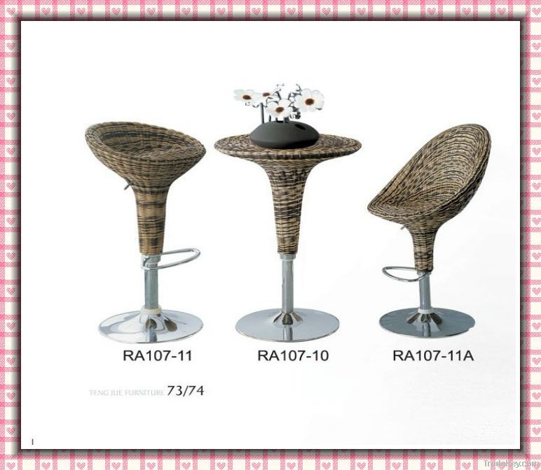 rattan bar chair