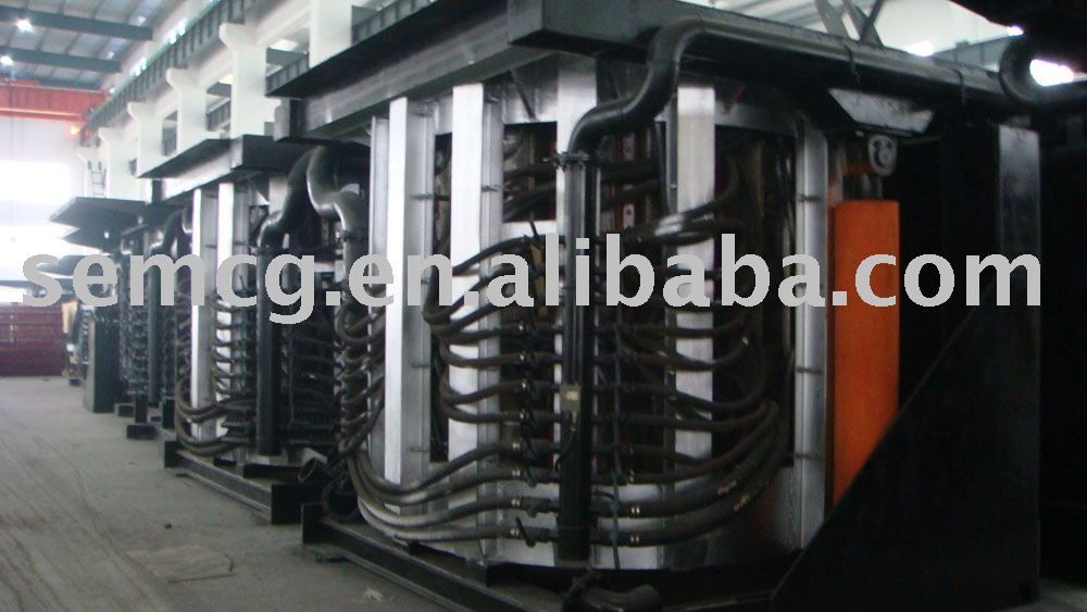 steel melting furnace for steel factory working with continuous castin