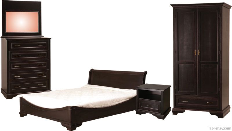bedroom furniture set Dark wood